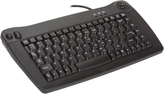 Main image of Adesso ACK-5010UB Mini USB Keyboard with Trackball (Black)