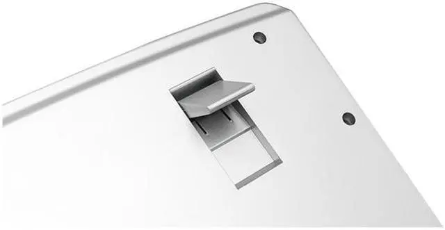 Alt view image 7 of 8 - Adesso AKB-901 Mini USB Keyboard with PS/2 Adapter (Silver / Black)