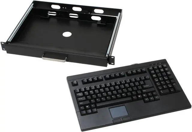 Main image of Adesso ACK-730PB-MRP 1U 19.00"Rackmount drawer with PS/2 Touchpad Keyboard(Black)