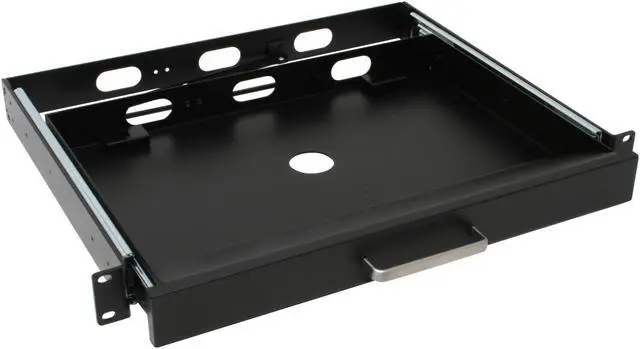Alt view image 2 of 5 - Adesso ACK-730PB-MRP 1U 19.00"Rackmount drawer with PS/2 Touchpad Keyboard(Black)