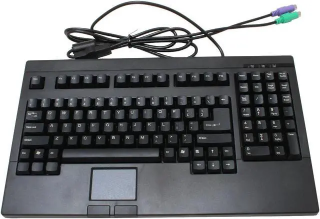 Alt view image 3 of 5 - Adesso ACK-730PB-MRP 1U 19.00"Rackmount drawer with PS/2 Touchpad Keyboard(Black)