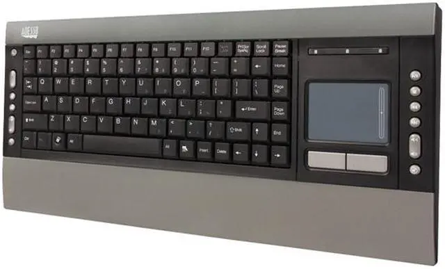 Main image of ADESSO AKB-420UB USB SlimTouch Pro Keyboard with Built-in Touchpad