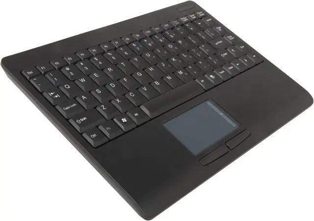Main image of Adesso WKB-4000UB SlimTouch 2.4 GHz RF Wireless Mini Keyboard with Touchpad with min USB receiver and receiver pocket (Black)