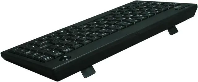 Alt view image 4 of 4 - Adesso WKB-3100UB 2.4 GHz RF Wireless Mini keyboard built-in Optical trackball, with mini receiver and receiver holder
