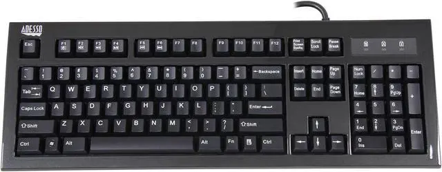 Alt view image 2 of 4 - ADESSO MKB-135B Mechanical Gaming Keyboard w/ Hub & Audio Jack