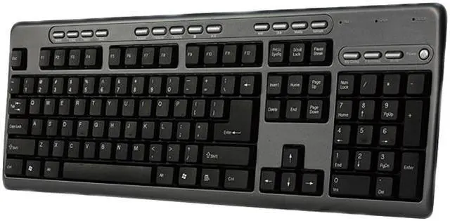 Main image of Adesso AKB-131HB Desktop Multimedia USB keyboard with 2 USB Hub (Black)