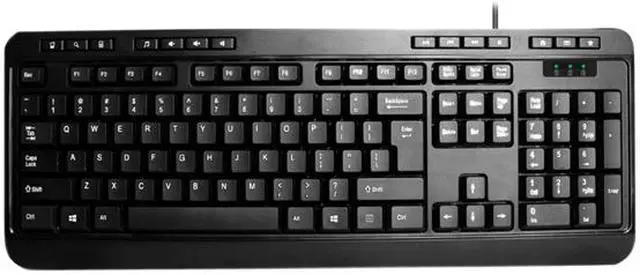 Alt view image 3 of 7 - Adesso AKB-132UB Desktop Multimedia USB keyboard (Black)