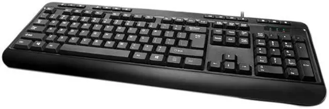 Alt view image 6 of 7 - Adesso AKB-132UB Desktop Multimedia USB keyboard (Black)