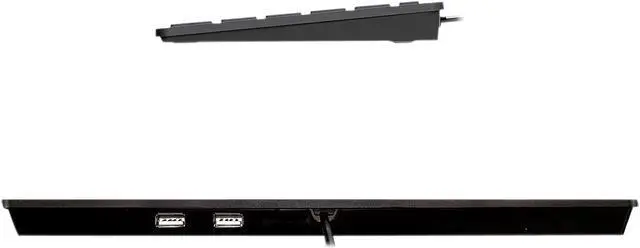 Alt view image 3 of 4 - Adesso AKB-510HB SlimTouch 510 Mini Keyboard with USB Hubs