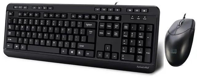 Main image of Adesso AKB-132CB-FR Black USB Wired Keyboard and Mouse