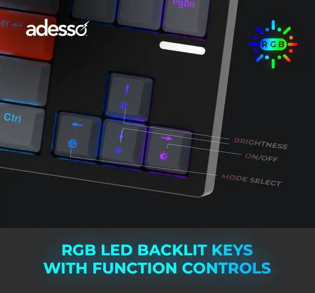 Alt view image 13 of 14 - ADESSO EasyTouch 1100 EasyTouch Mechanical Keyboard