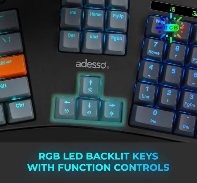 Alt view image 10 of 13 - ADESSO Easytouch 1500 EasyTouch Mechanical Keyboard