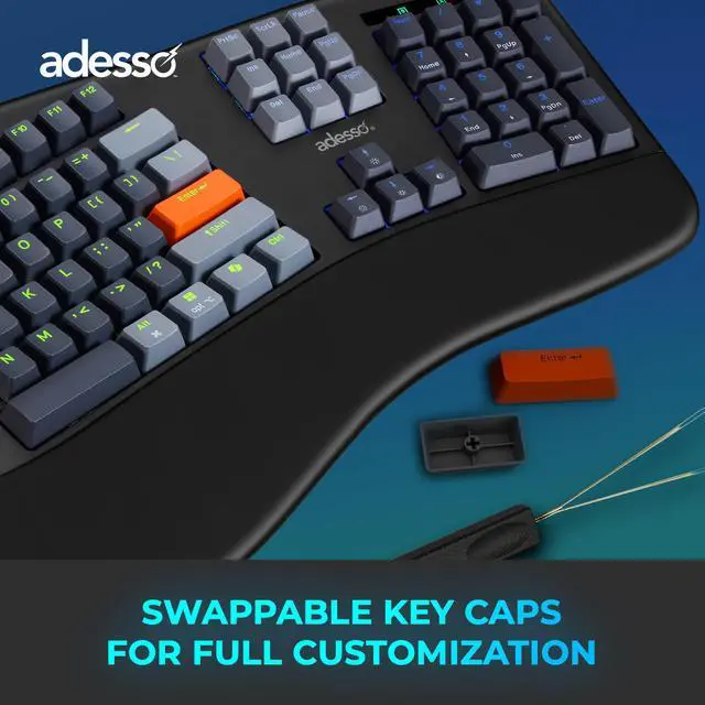 Alt view image 11 of 13 - ADESSO Easytouch 1500 EasyTouch Mechanical Keyboard
