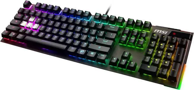 Alt view image 5 of 9 - MSI Vigor GK80 Wired Cherry MX RGB Red, RGB Gaming Keyboard