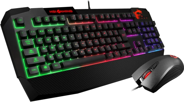 MSI Vigor GK40 Combo US Backlit RGB Dedicated Hotkeys Anti