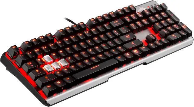 Alt view image 5 of 8 - MSI Vigor GK60 Gaming Keyboard with Cherry MX Red Switch and Red Backlight