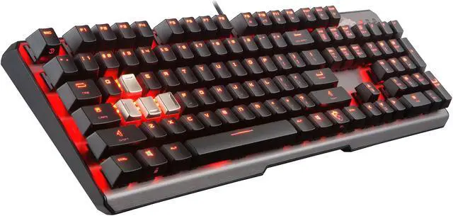 Alt view image 6 of 8 - MSI Vigor GK60 Gaming Keyboard with Cherry MX Red Switch and Red Backlight