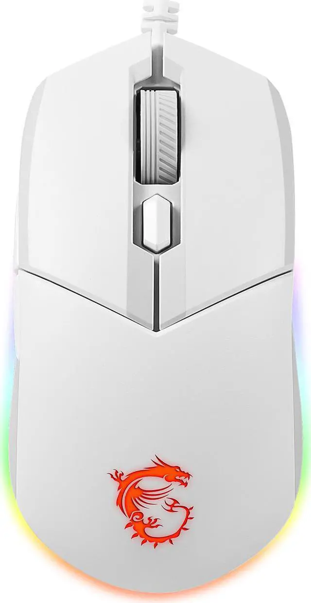 Alt view image 15 of 20 - MSI Vigor GK30 Gaming Keyboard & GM11 Gaming Mouse Combo - Mechanical Membrane Switches, 6-Zone RGB, Water Repellent & Splash-Proof, 5000 DPI - White