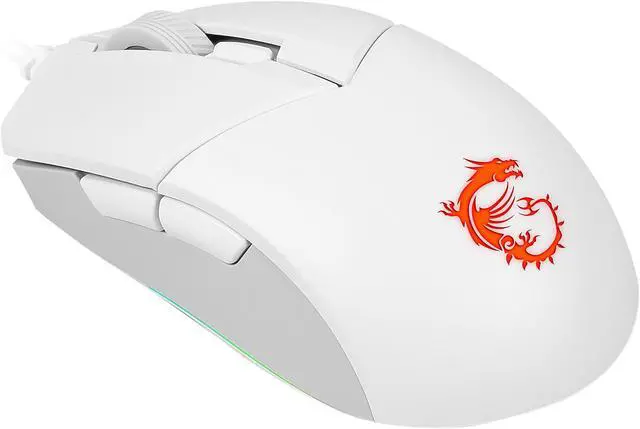 Alt view image 16 of 20 - MSI Vigor GK30 Gaming Keyboard & GM11 Gaming Mouse Combo - Mechanical Membrane Switches, 6-Zone RGB, Water Repellent & Splash-Proof, 5000 DPI - White