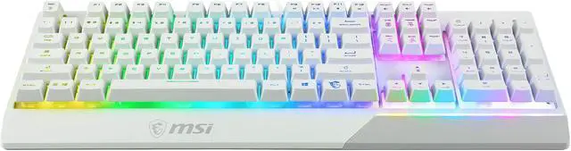 Alt view image 11 of 20 - MSI Vigor GK30 Gaming Keyboard & GM11 Gaming Mouse Combo - Mechanical Membrane Switches, 6-Zone RGB, Water Repellent & Splash-Proof, 5000 DPI - White