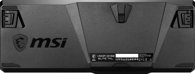 Alt view image 9 of 16 - MSI Vigor GK50 Elite TKL Mechanical Gaming Keyboard - Kailh Blue Switches (Clicky), Ergonomic Keycaps, COMPACT TKL DESIGN, USB 2.0, Black