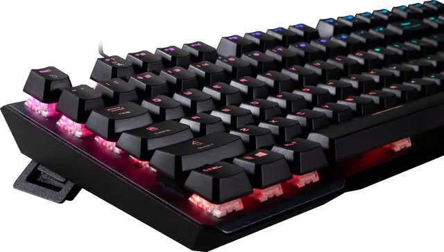 Alt view image 6 of 16 - MSI Vigor GK50 Elite TKL Mechanical Gaming Keyboard - Kailh Blue Switches (Clicky), Ergonomic Keycaps, COMPACT TKL DESIGN, USB 2.0, Black