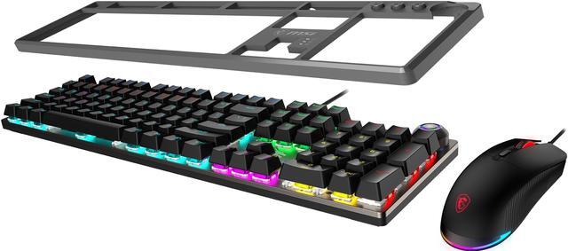 Alt view image 5 of 7 - MSI Forge GK310 Mechanical Gaming Keyboard & Mouse Combo w/ Magnetic Cover - Hot Swappable Mechanical Red Switches, RGB, Ergonomic, Anti-GHOSTING, Angle-Adjustable