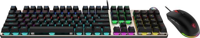 Alt view image 6 of 7 - MSI Forge GK310 Mechanical Gaming Keyboard & Mouse Combo w/ Magnetic Cover - Hot Swappable Mechanical Red Switches, RGB, Ergonomic, Anti-GHOSTING, Angle-Adjustable