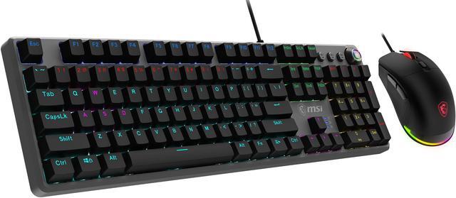 Alt view image 7 of 7 - MSI Forge GK310 Mechanical Gaming Keyboard & Mouse Combo w/ Magnetic Cover - Hot Swappable Mechanical Red Switches, RGB, Ergonomic, Anti-GHOSTING, Angle-Adjustable