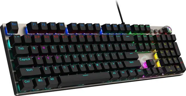 Alt view image 2 of 9 - MSI Forge GK310 Mechanical Gaming Keyboard w/ Magnetic Cover - Hot Swappable Mechanical Red Switches, RGB, Ergonomic, Anti-GHOSTING, Angle-Adjustable