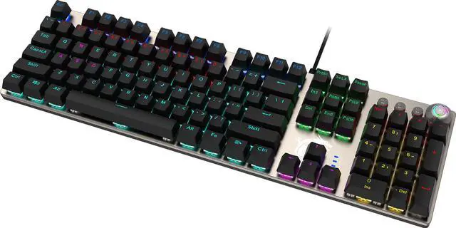 Alt view image 6 of 9 - MSI Forge GK310 Mechanical Gaming Keyboard w/ Magnetic Cover - Hot Swappable Mechanical Red Switches, RGB, Ergonomic, Anti-GHOSTING, Angle-Adjustable