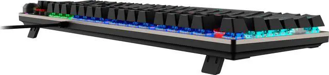 Alt view image 7 of 9 - MSI Forge GK310 Mechanical Gaming Keyboard w/ Magnetic Cover - Hot Swappable Mechanical Red Switches, RGB, Ergonomic, Anti-GHOSTING, Angle-Adjustable