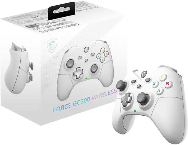 Alt view image 6 of 5 - MSI FORCE GC300 Wireless PC Gaming Controller - White (FORCEEGC300WW)