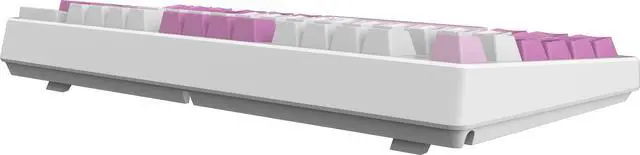Alt view image 12 of 12 - MSI Forge GK600 TKL Wireless VIOLET  Gaming Keyboard - Mechanical Linear Switches, Dye-Sublimated PBT Keycaps, Anti-Slip Base, RGB, USB 2.0, Bluetooth, 2.4 GHz