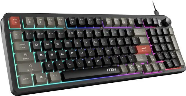 Main image of MSI Forge GK110 Gaming Keyboard - Membrane Switches, 96% Compact Full-Size, 1.5m USB-A to C (detachable) Cable