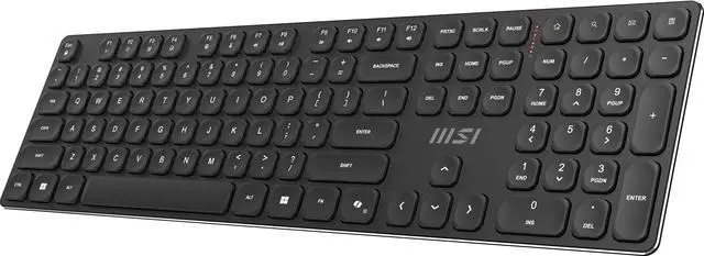 Alt view image 3 of 9 - MSI Forge K210 Wireless Keyboard & Mouse Combo - Low Profile, Tactile, up to 120 Hours Battery(Keyboard) & 30 Hours(mouse) - Black