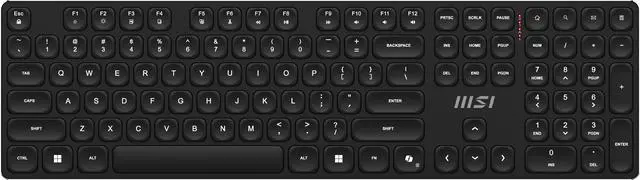 Alt view image 9 of 9 - MSI Forge K210 Wireless Keyboard & Mouse Combo - Low Profile, Tactile, up to 120 Hours Battery(Keyboard) & 30 Hours(mouse) - Black