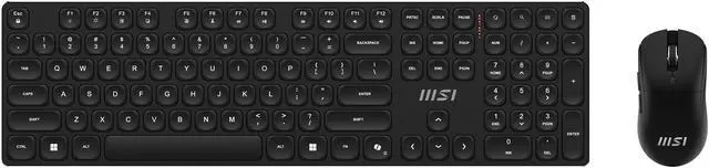 Alt view image 2 of 9 - MSI Forge K210 Wireless Keyboard & Mouse Combo - Low Profile, Tactile, up to 120 Hours Battery(Keyboard) & 30 Hours(mouse) - Black