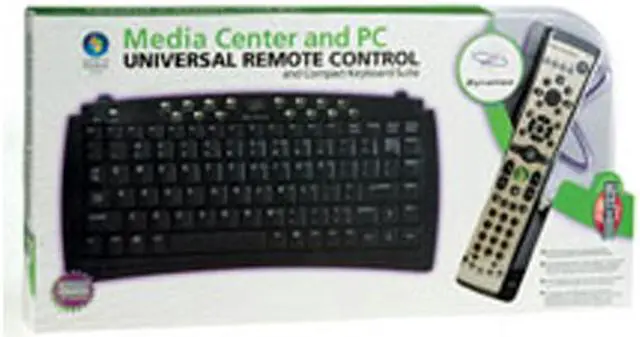 Main image of Gyration GYR3101CKUS 88 Normal Keys RF Wireless Mini Vista Media Center Remote combo Learning, IR&RF, mouse, 88-key KB