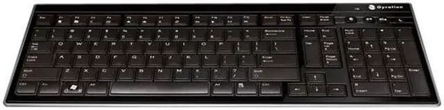 Alt view image 3 of 3 - Gyration GYM5600LKNA Black USB RF Wireless Low Profile Keyboard w/ Air Mouse Elite