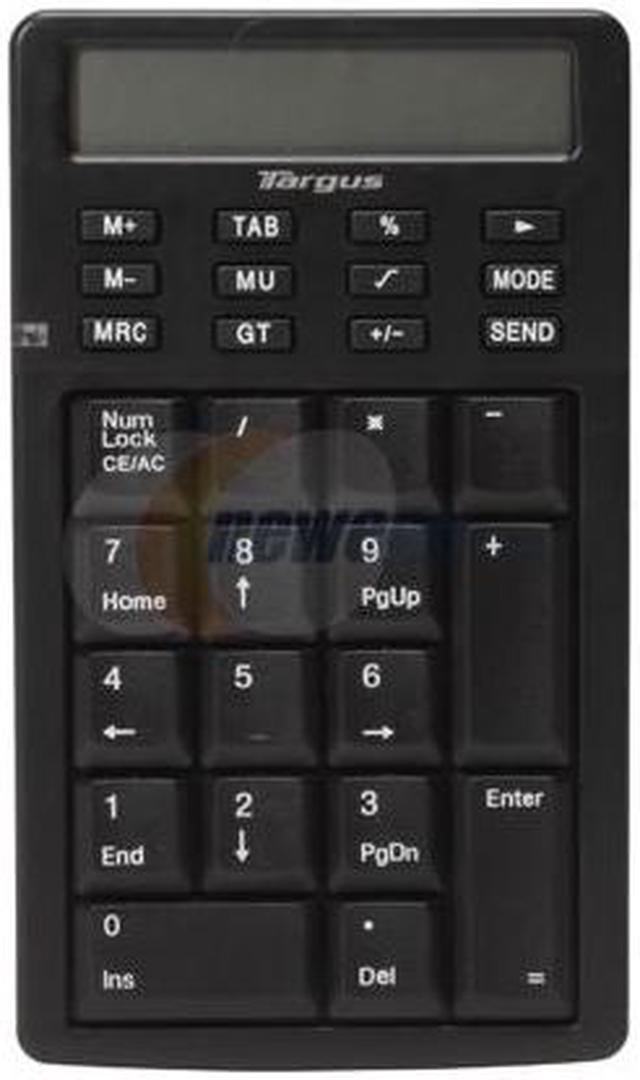 Alt view image 4 of 7 - Targus PAUK001U Gray 17 Normal Keys USB Wired Mini Retractable Calculator/ Keypad