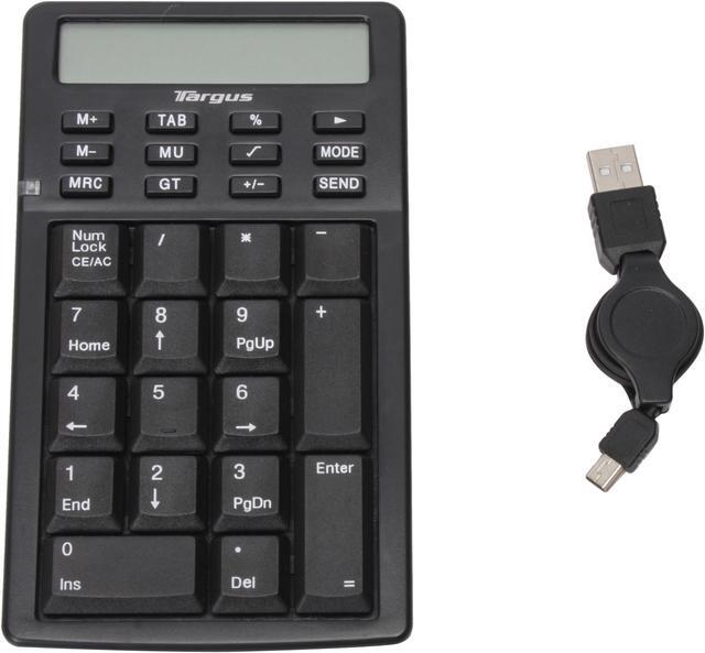 Alt view image 5 of 7 - Targus PAUK001U Gray 17 Normal Keys USB Wired Mini Retractable Calculator/ Keypad