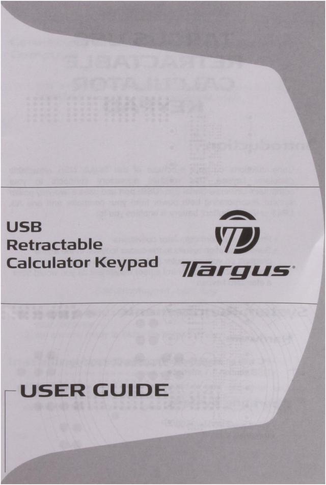 Alt view image 6 of 7 - Targus PAUK001U Gray 17 Normal Keys USB Wired Mini Retractable Calculator/ Keypad