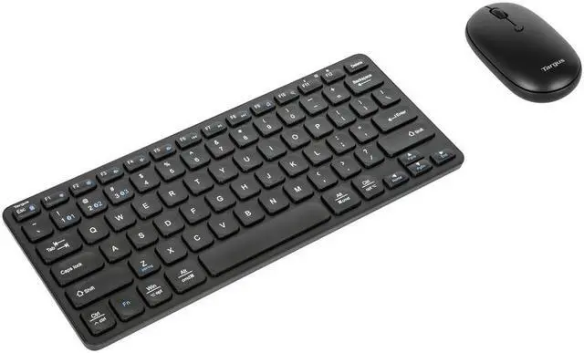 Alt view image 2 of 9 - Targus AKM620AMUS Keyboard & Mouse - Wireless Bluetooth 5.1 Keyboard - Wireless Bluetooth Mouse - Optical - 2400 dpi - 2 Button - Scroll Wheel - Black - Symmetrical - AAA - Compatible with PC, Mac