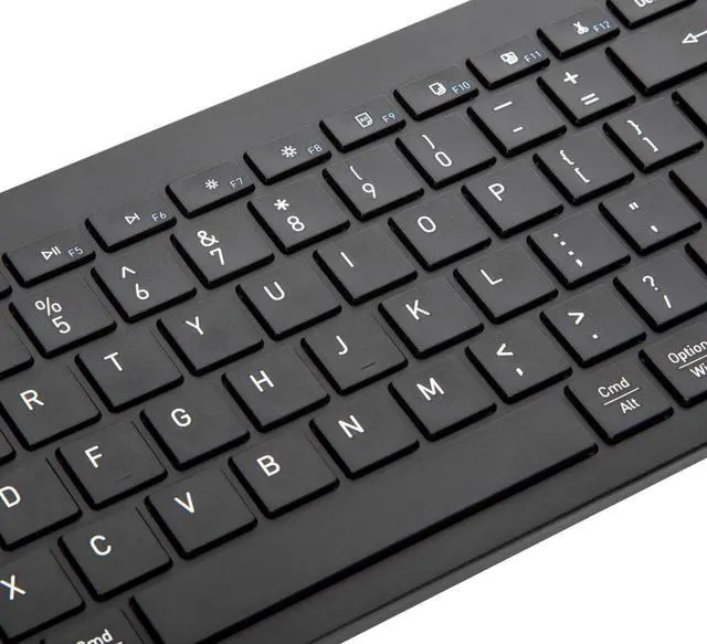 Alt view image 2 of 6 - Targus Full-Size Multi-Device Bluetooth Antimicrobial Keyboard - Wireless Connectivity - Bluetooth - 104 Key - PC, Mac - AAA Battery Size Supported - Black - AKB864US