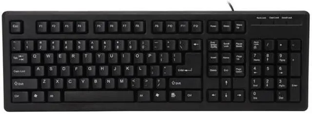 Alt view image 2 of 4 - DCT Factory KBJ-006B Black 107 Normal Keys PS/2 Standard Keyboard