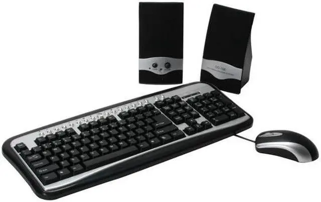 Main image of DCT Factory KBJ-313 Silver & Black 107 Normal Keys 18 Function Keys PS/2 Standard 3 in 1 Combo especially for PC and Notebook
