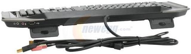 Alt view image 3 of 4 - Saitek PK17U Black/Silver 104 Normal Keys 12 Function Keys USB Standard Cyborg Keyboard
