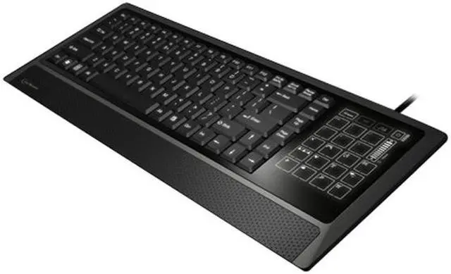 Alt view image 2 of 3 - Saitek ECB43002N002/06/1 Black USB Wired Slim Eclipse Lite-touch Keyboard