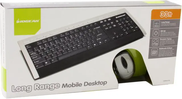 Alt view image 17 of 17 - IOGEAR GKM541RA Silver/Black 104 Normal Keys 13 Function Keys RF Wireless Slim Keyboard & Mouse Combo